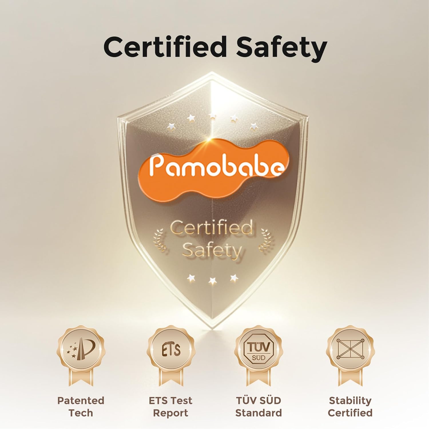 Pamo Babe 1 Step Setup 5-in-1 Playard for Babies - Portable Crib with Independent Bassinet & Changing Table